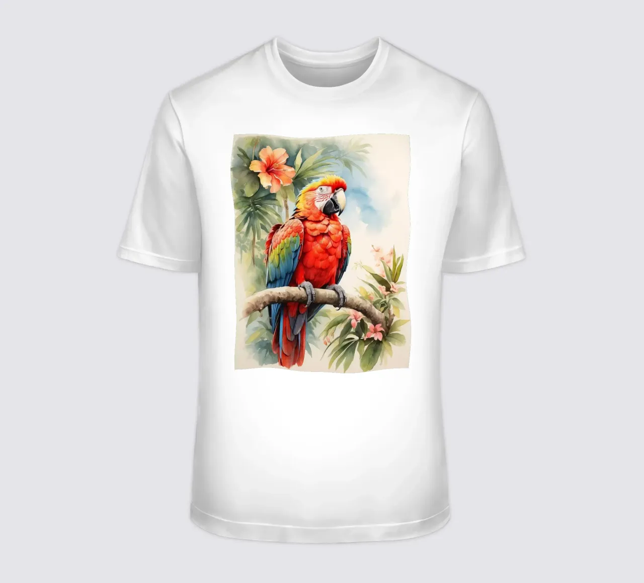 Pappagallo in acquerello t-shirt da 🎁 ARTVI-SHOP