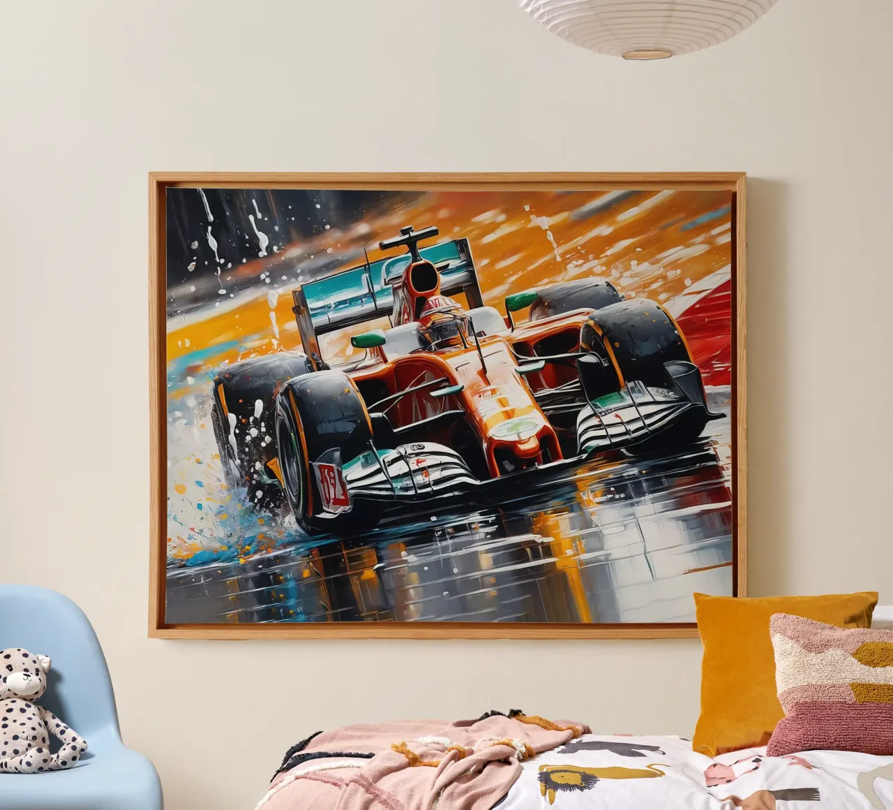 Formula 1 tela con Cornice a cassetta da 🎁 ARTVI-SHOP