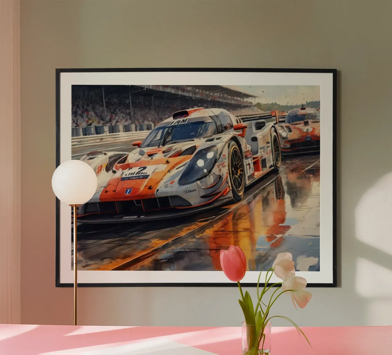 24 ore di lemans poster con telaio in plastica da 🎁 ARTVI-SHOP