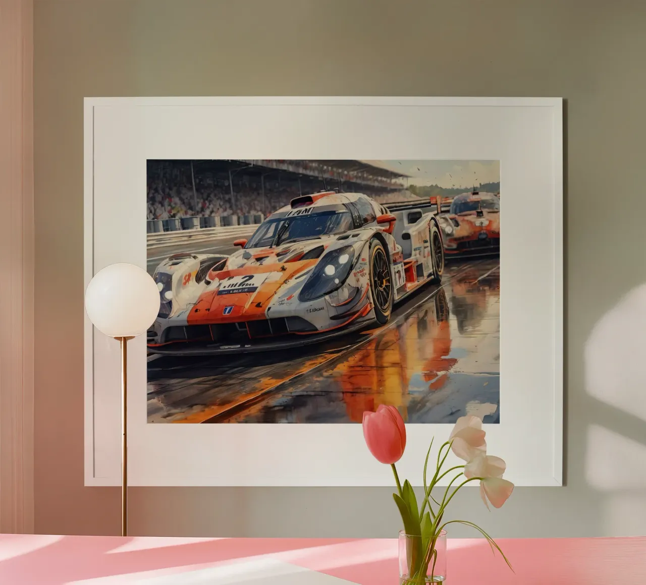 24 ore di lemans poster con telaio in plastica da 🎁 ARTVI-SHOP