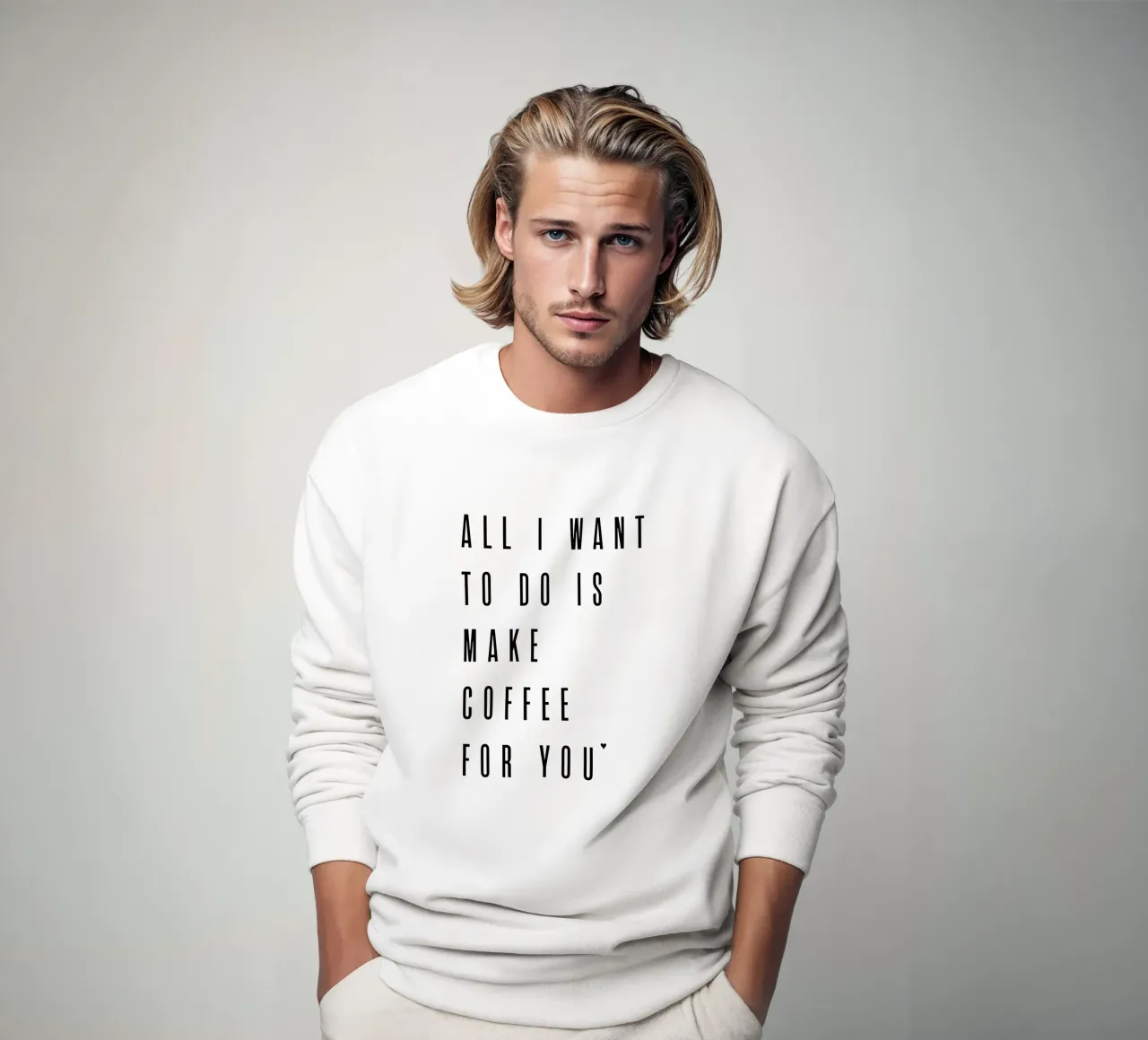 All I want to do is make coffee for you felpa da typolover