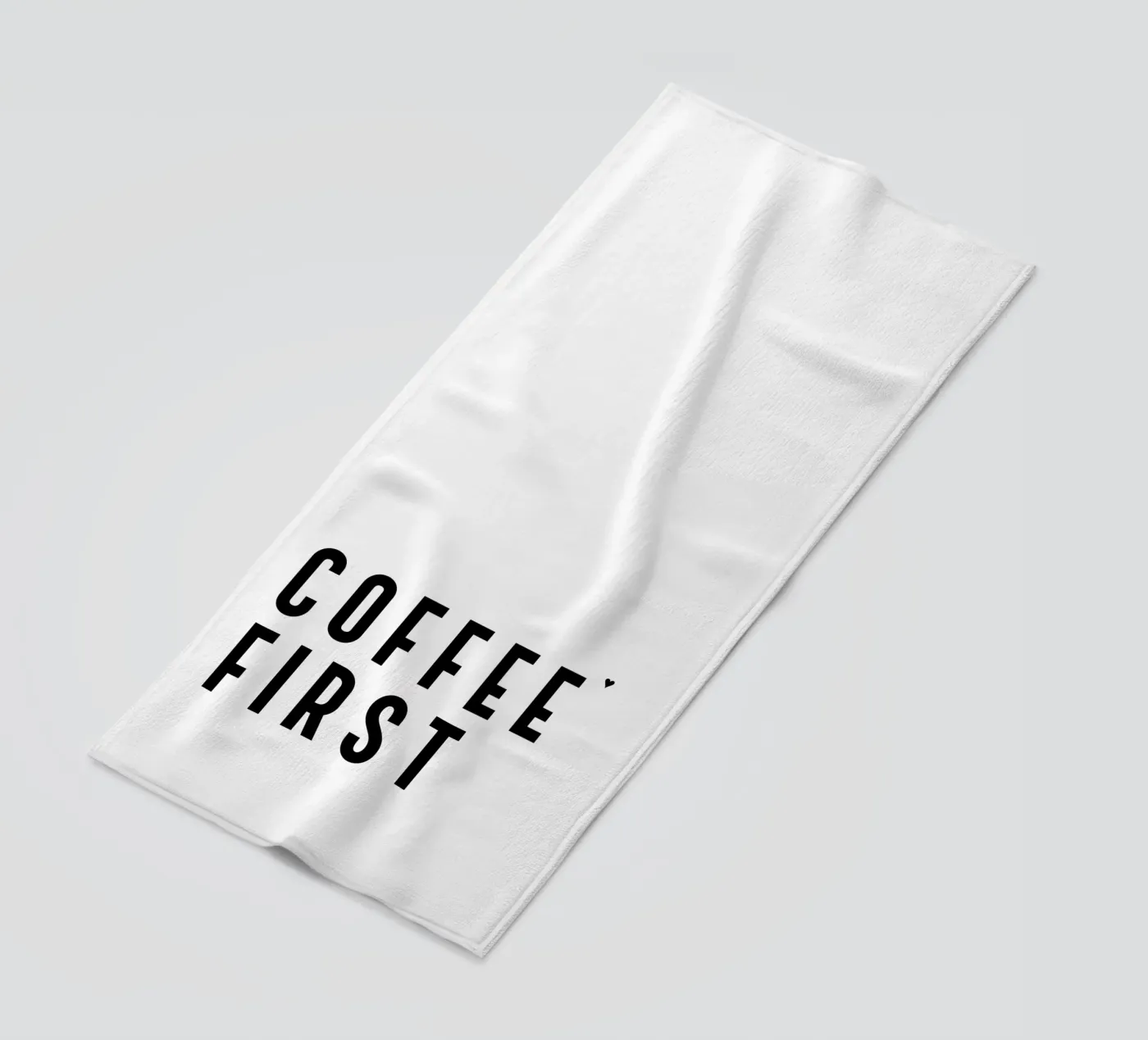 Coffee first strandhanddoek van typolover