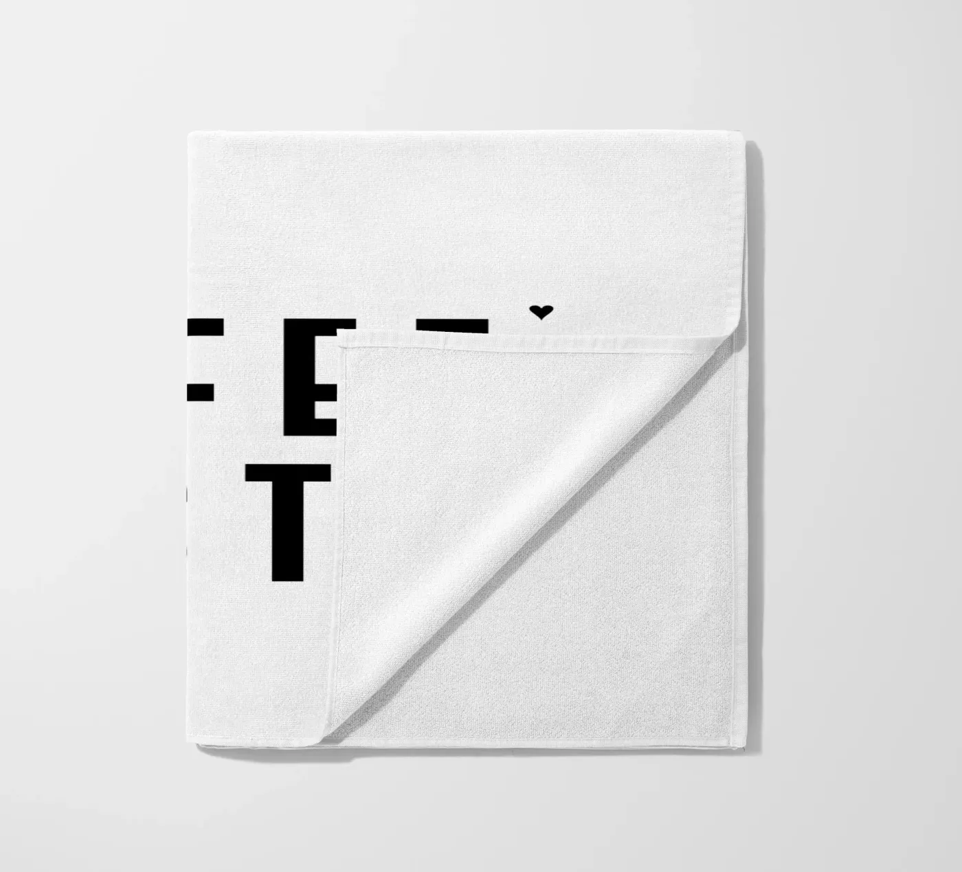 Coffee first strandhanddoek van typolover