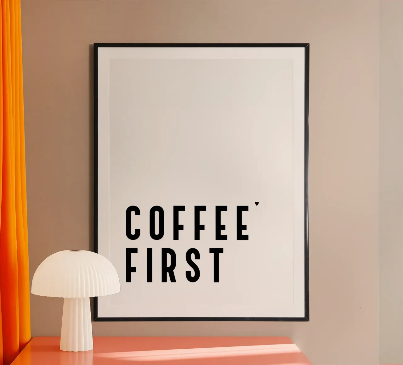 Coffee first poster van typolover