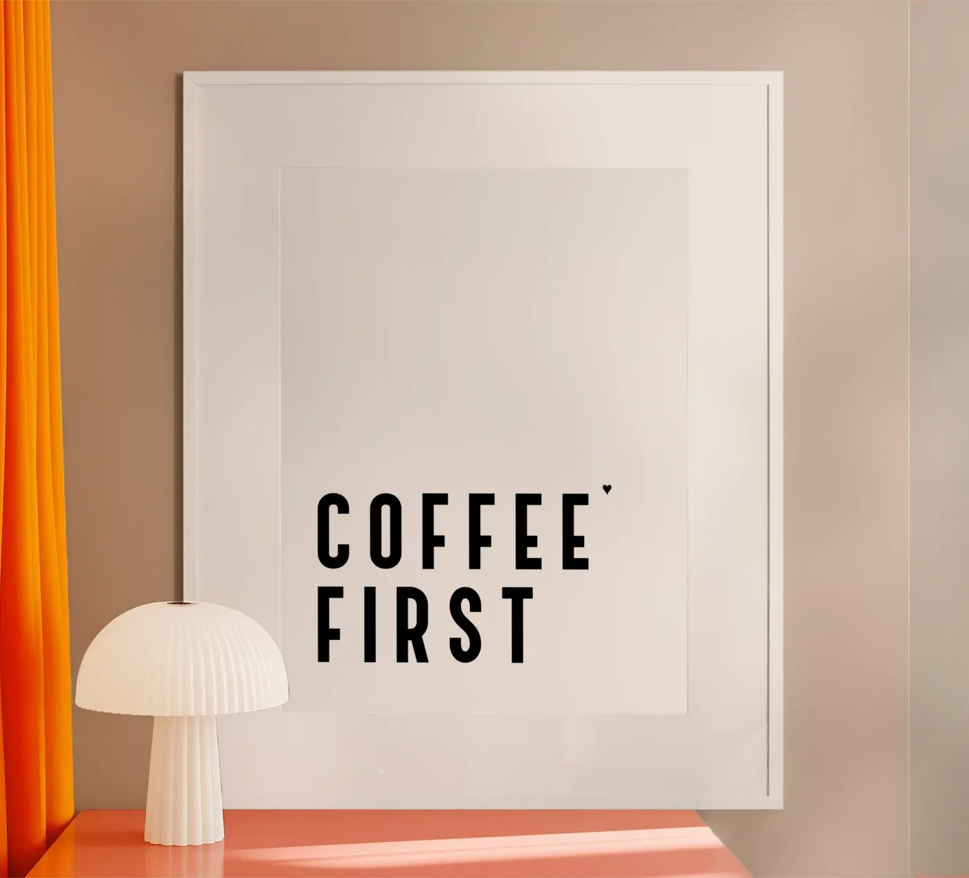 Coffee first poster by typolover