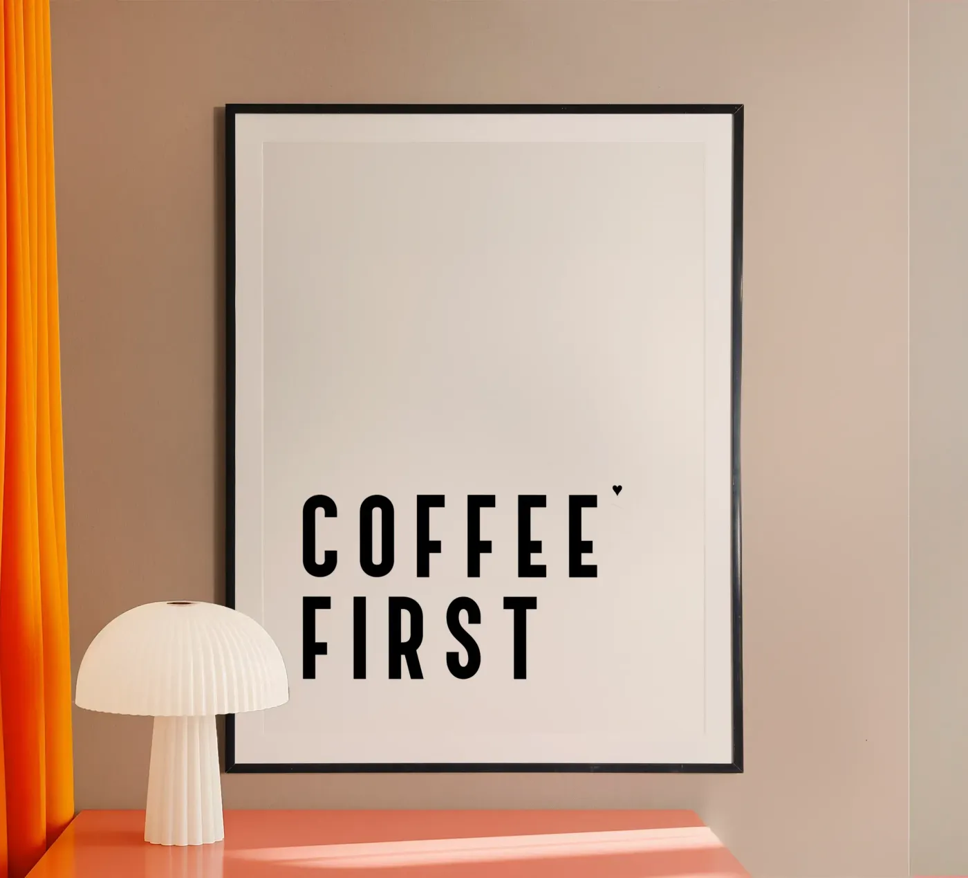 Coffee first poster van typolover