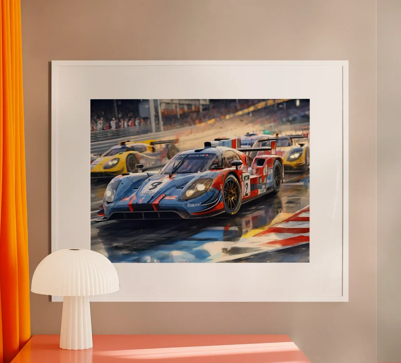 24 ore di lemans poster con telaio in plastica da 🎁 ARTVI-SHOP
