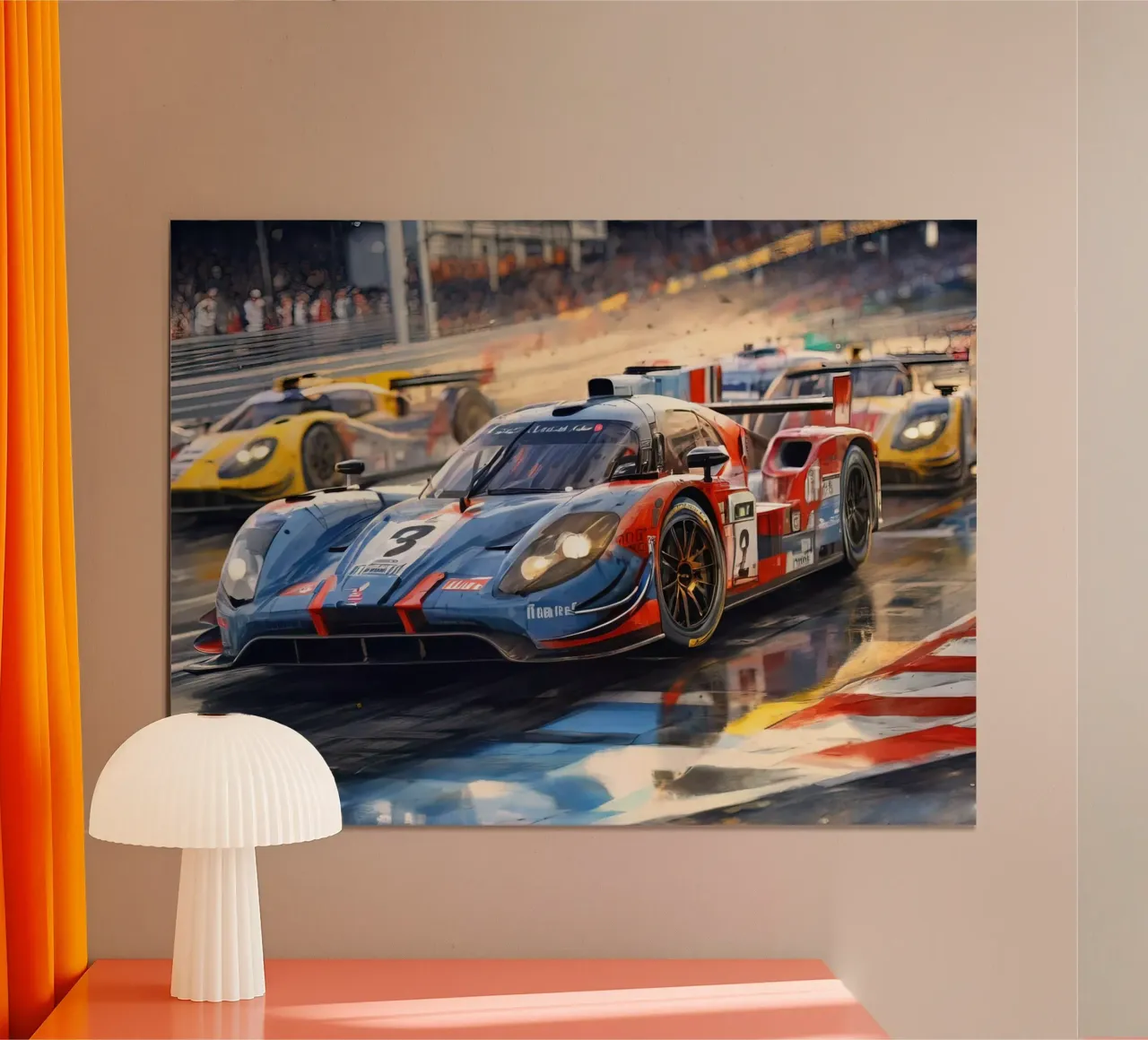 24 ore di lemans poster con telaio in plastica da 🎁 ARTVI-SHOP