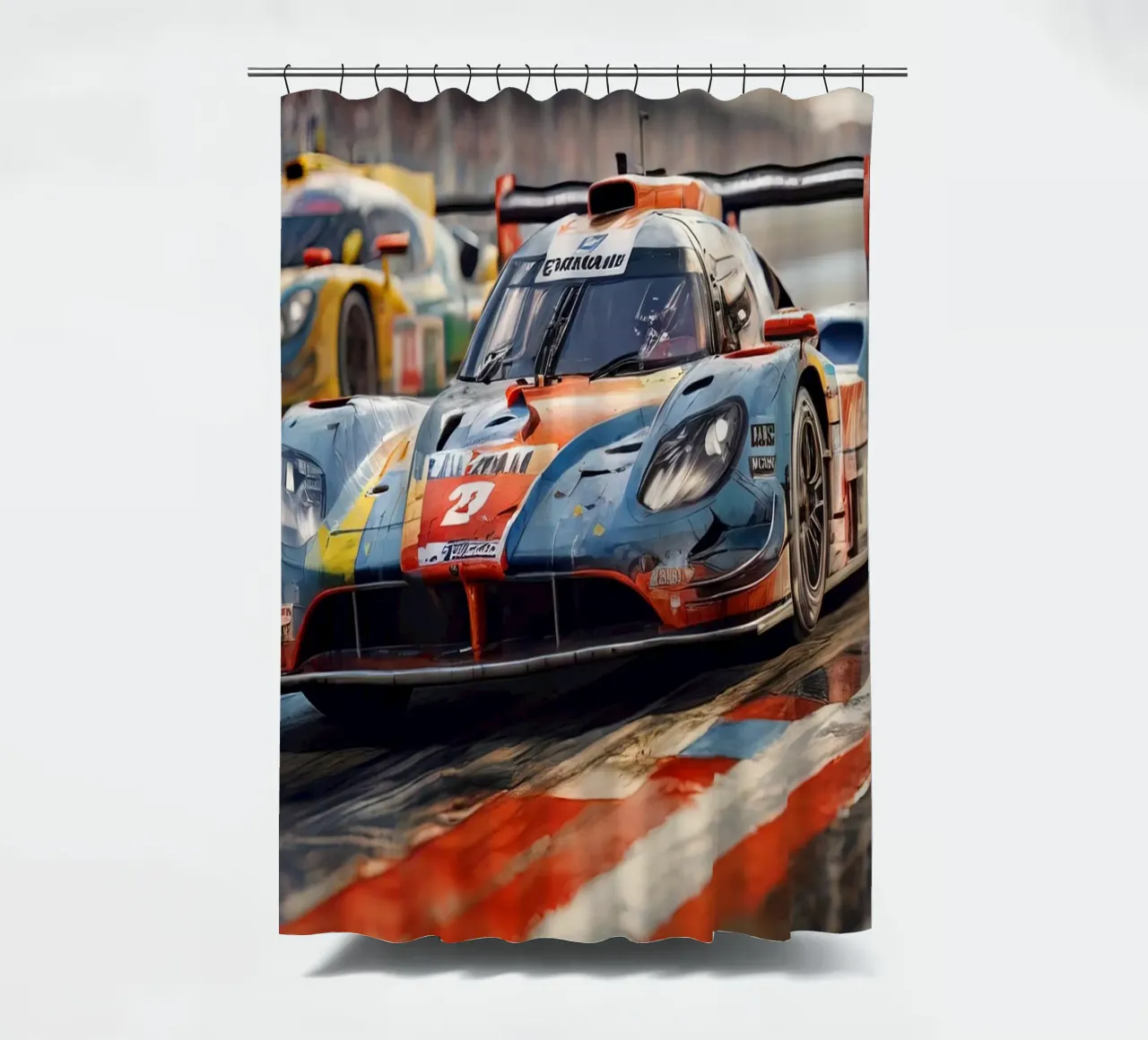 24 hours of lemans shower curtain by 🎁 ARTVI-SHOP