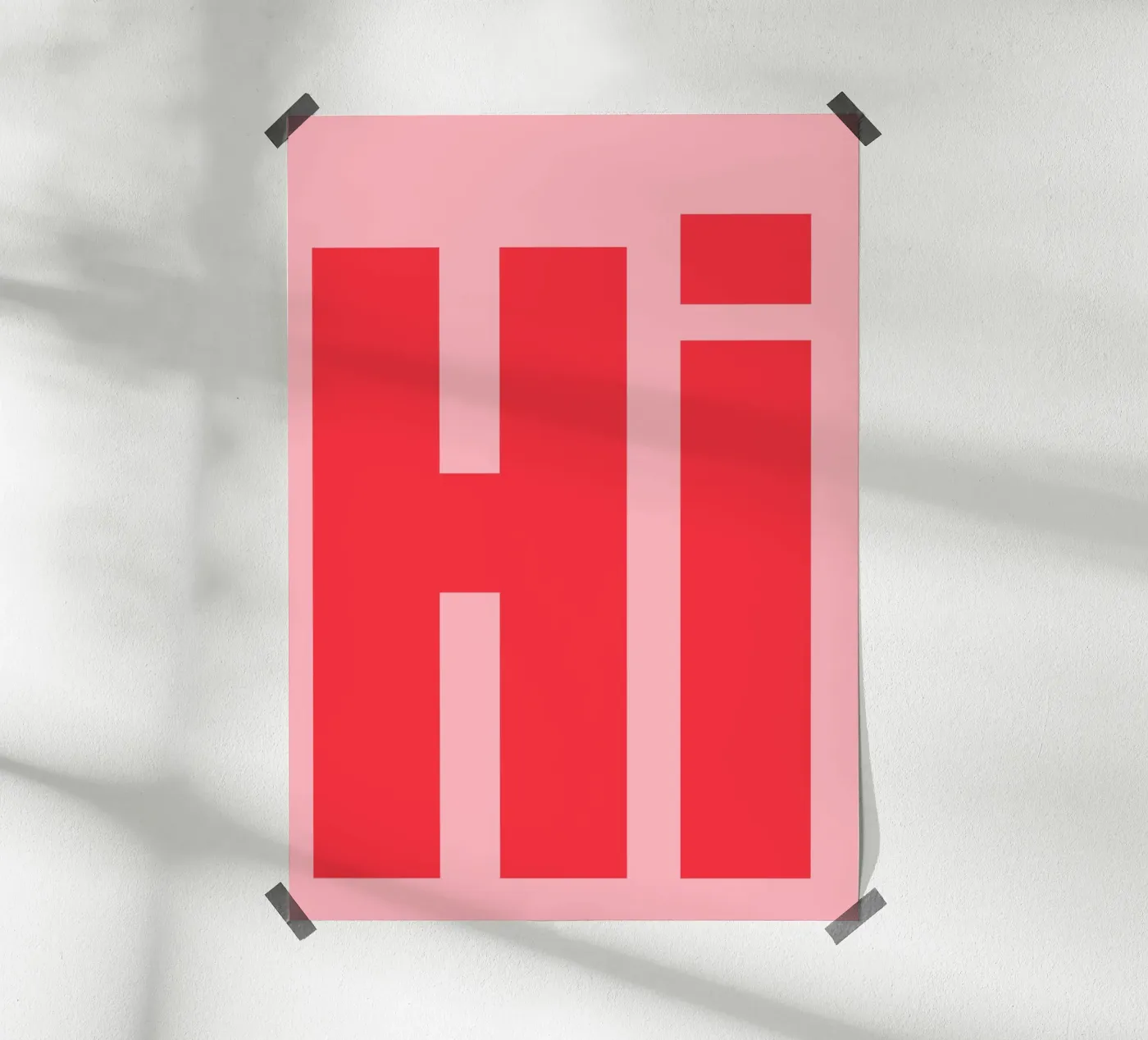 Big bold typography poster by AP WALL ART