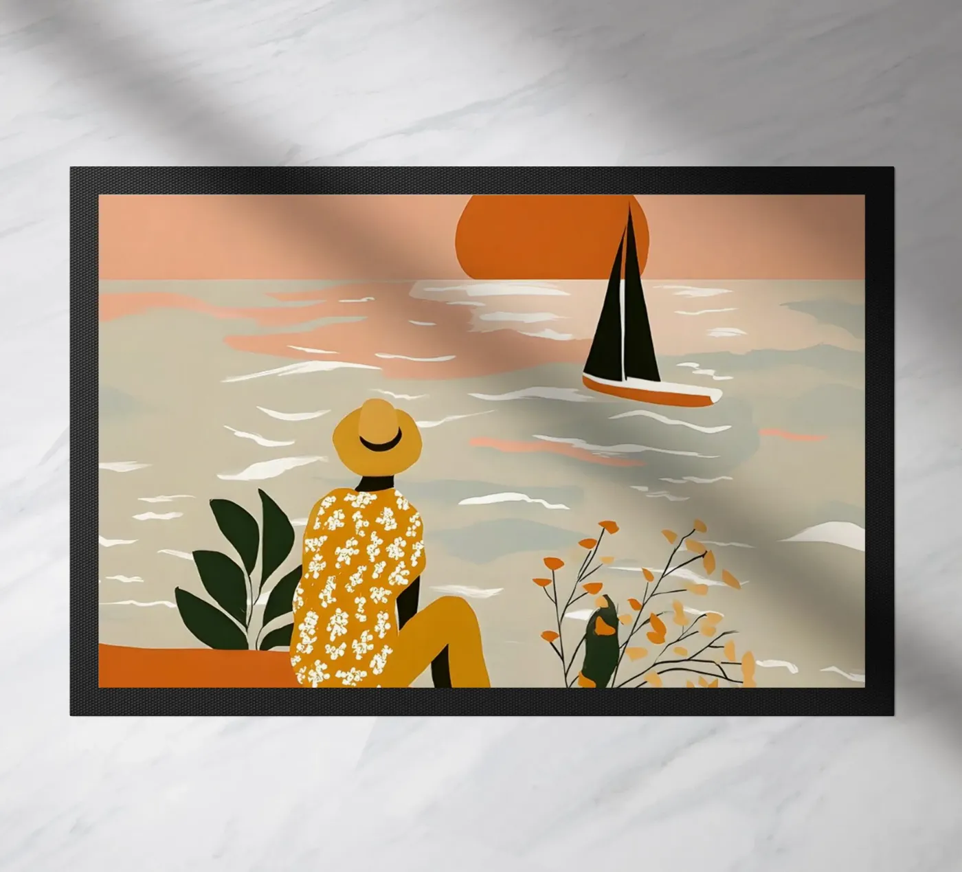 Calm Evening deurmat van Vibrant Berry Studio