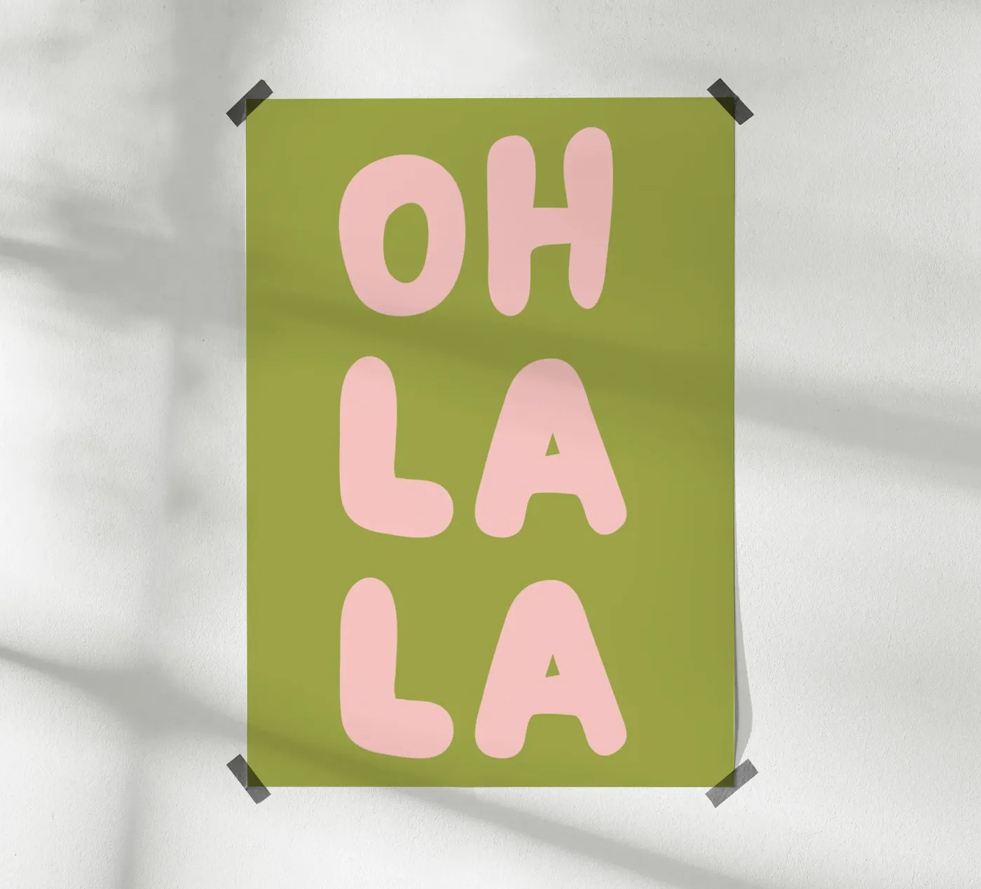 Tipografia a bolle eccentrica poster da AP WALL ART