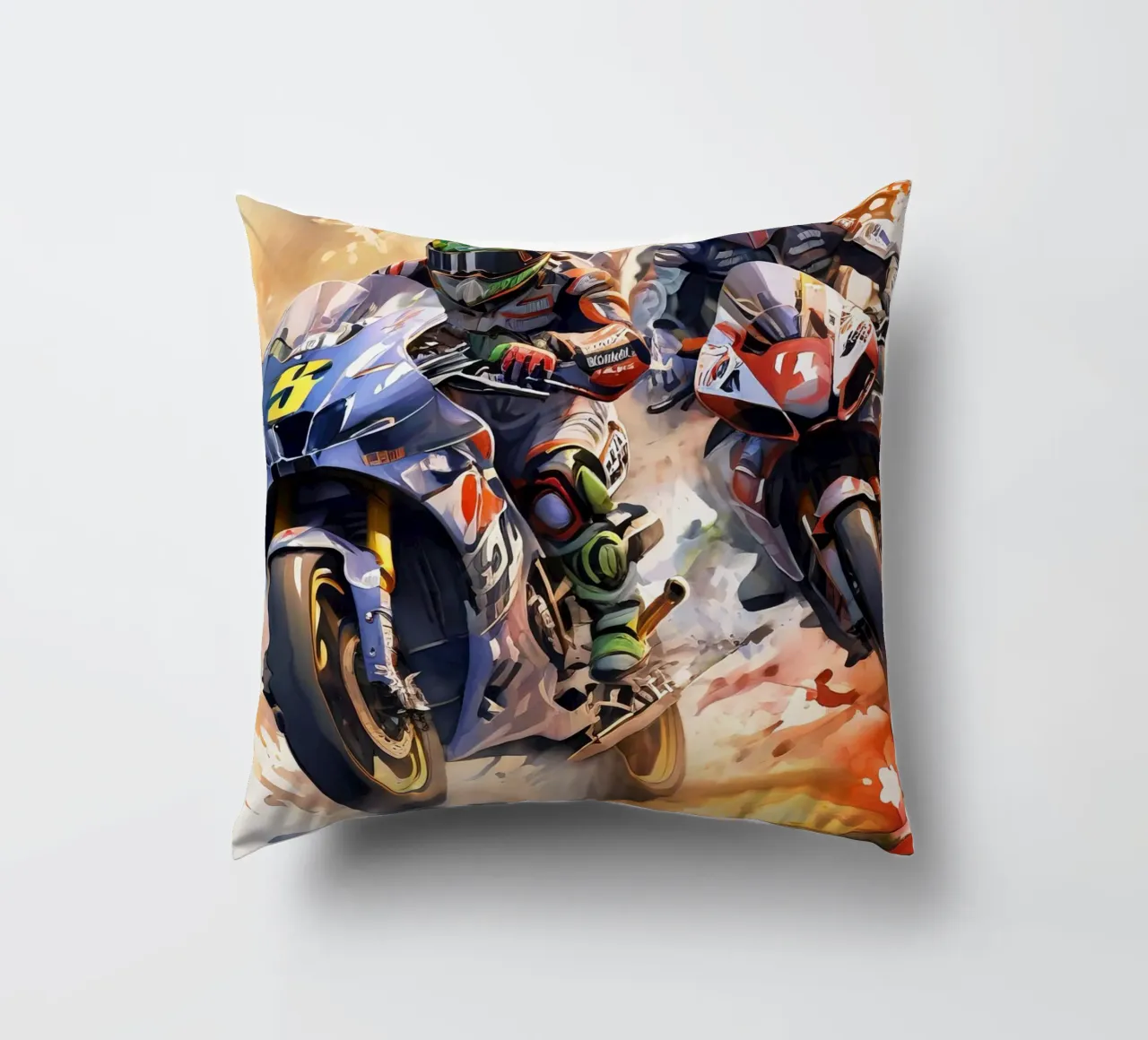 moto gp decorative cushion by 🎁 ARTVI-SHOP