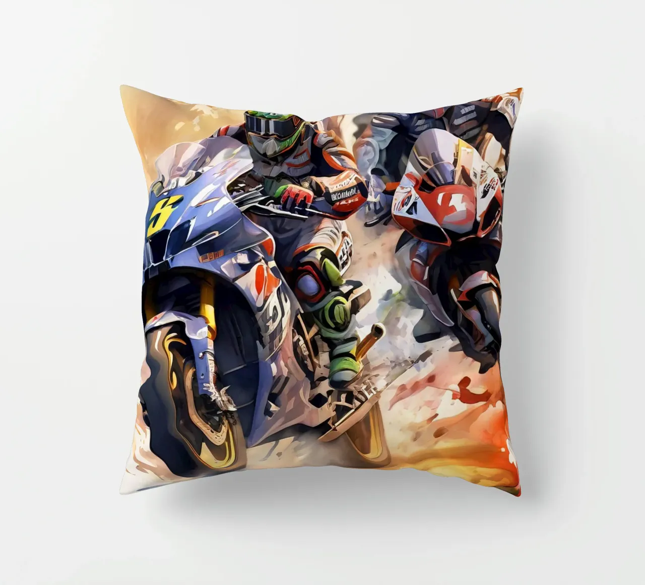 moto gp decorative cushion by 🎁 ARTVI-SHOP
