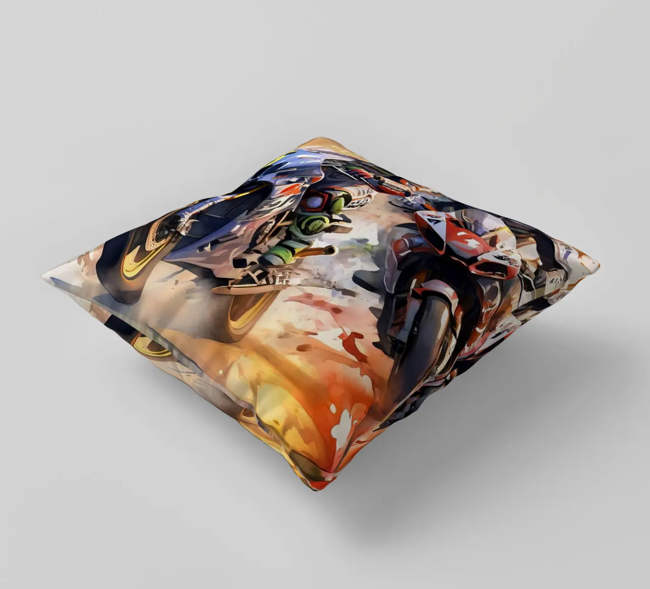 moto gp decorative cushion by 🎁 ARTVI-SHOP