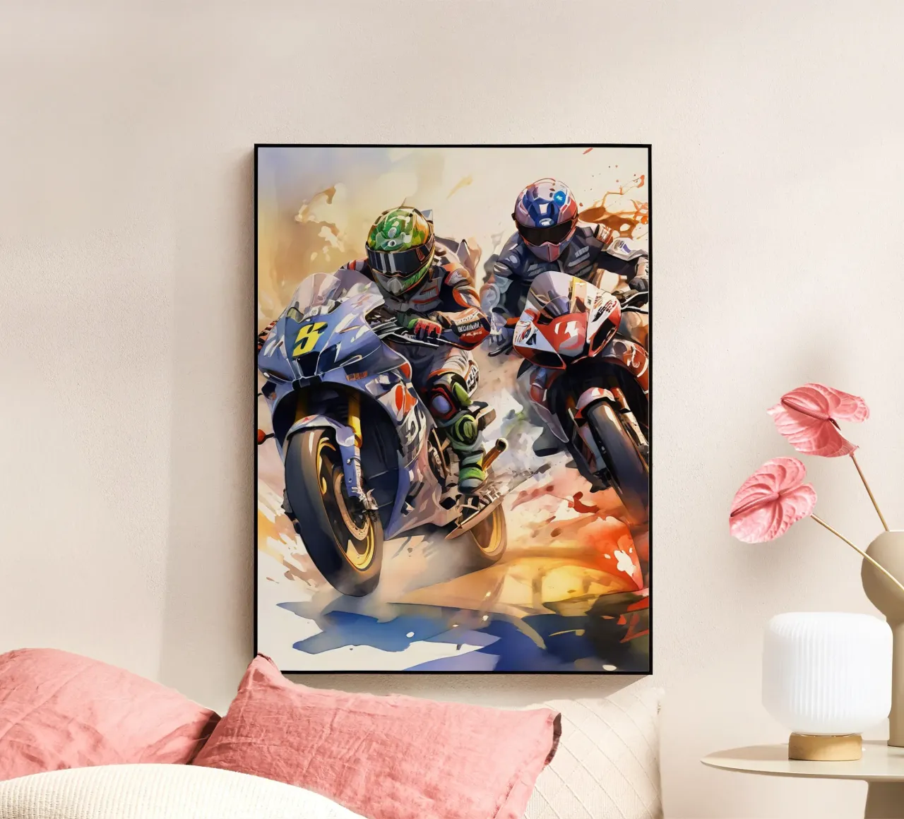 moto gp acrylic glass by 🎁 ARTVI-SHOP