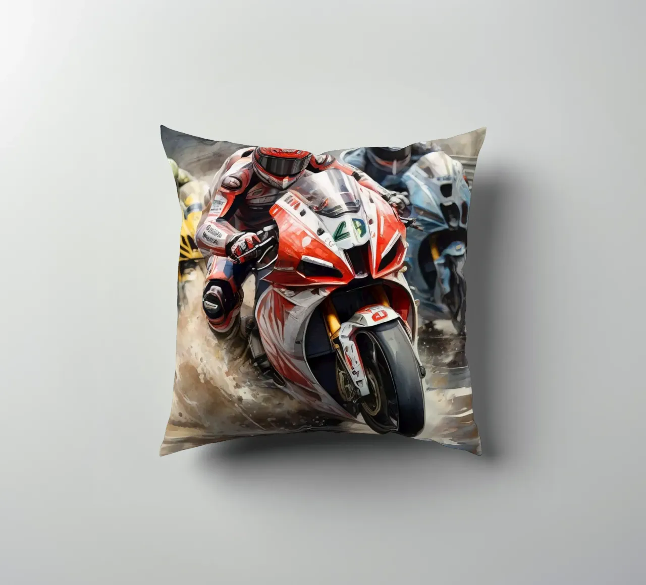 moto gp decorative cushion by 🎁 ARTVI-SHOP