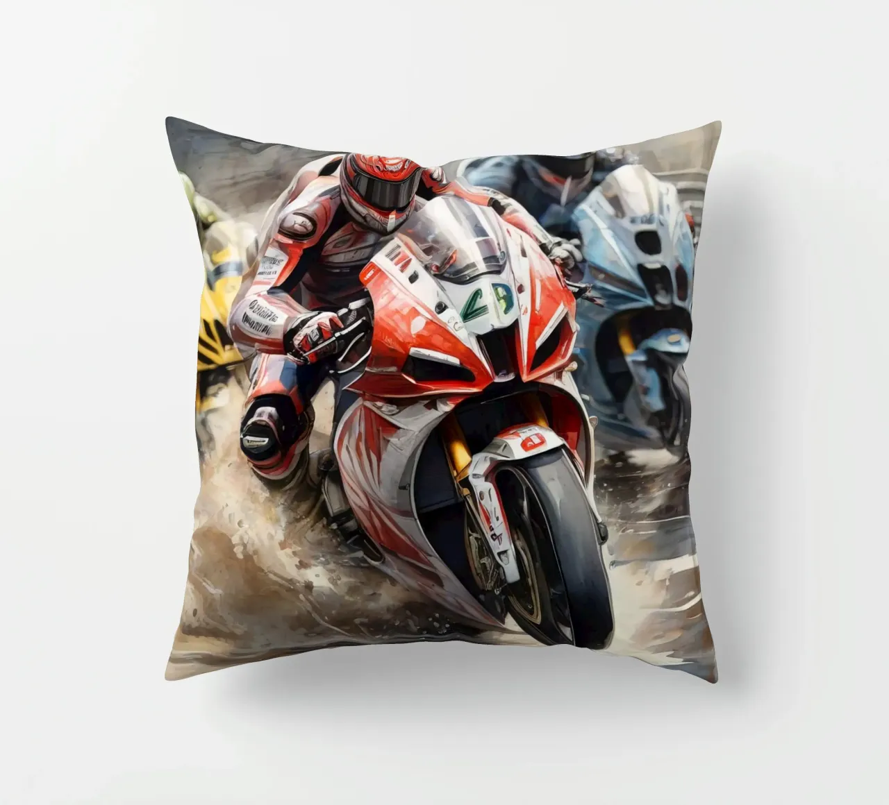 moto gp decorative cushion by 🎁 ARTVI-SHOP