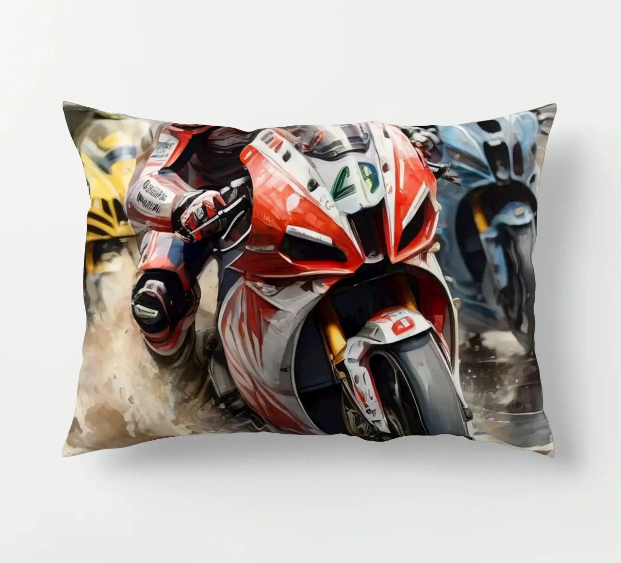 moto gp decorative cushion by 🎁 ARTVI-SHOP