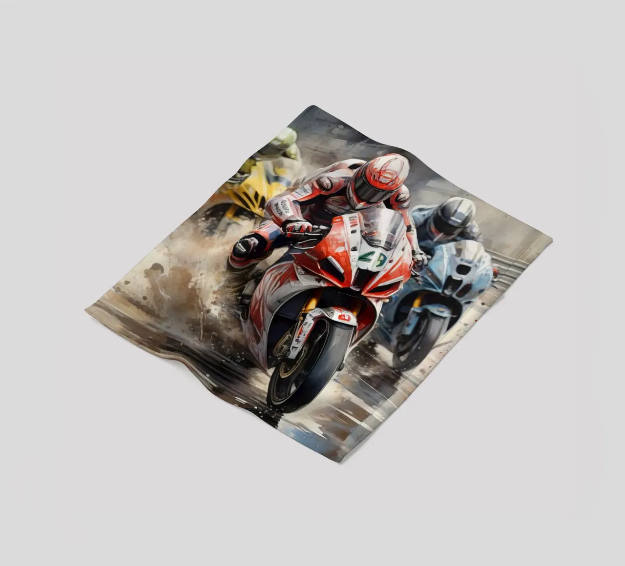 moto gp fleece blanket by 🎁 ARTVI-SHOP