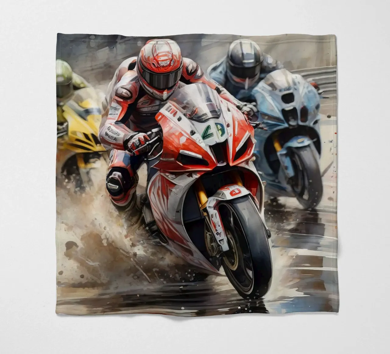 moto gp fleece blanket by 🎁 ARTVI-SHOP
