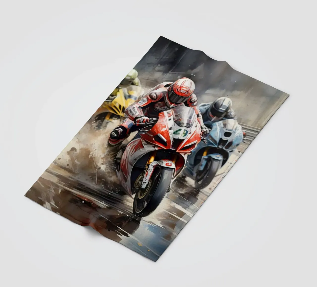 moto gp fleece blanket by 🎁 ARTVI-SHOP