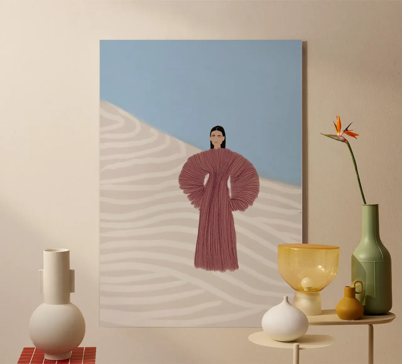 Rosa del deserto plexiglass da tiffany marie marthe