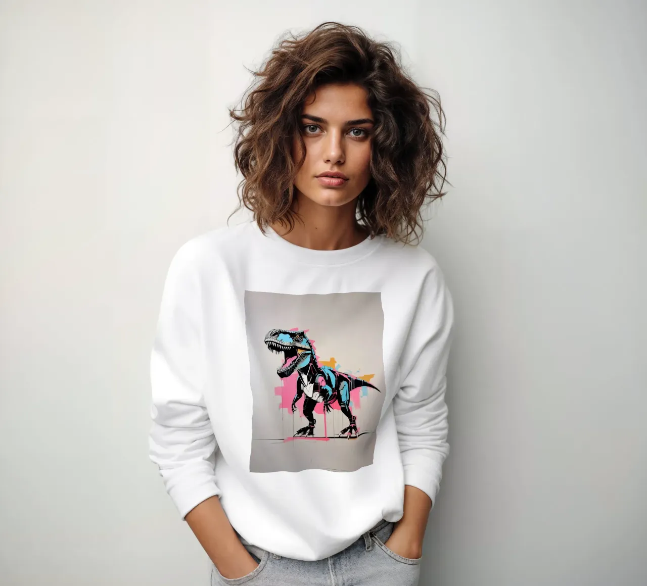 Dinosauro ad acquerello felpa da 🎁 ARTVI-SHOP