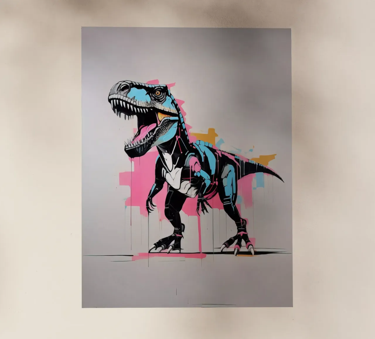 Dinosauro ad acquerello pellicola backlit da 🎁 ARTVI-SHOP