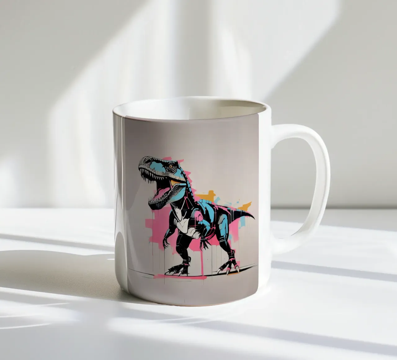 Dinosauro ad acquerello tazza in ceramica da 🎁 ARTVI-SHOP