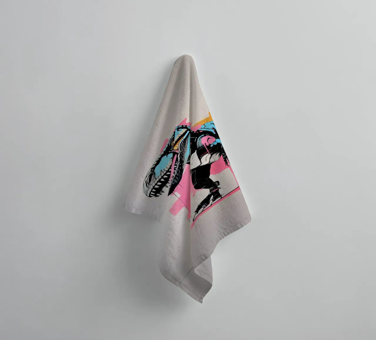 Dinosaur in watercolor towel by 🎁 ARTVI-SHOP