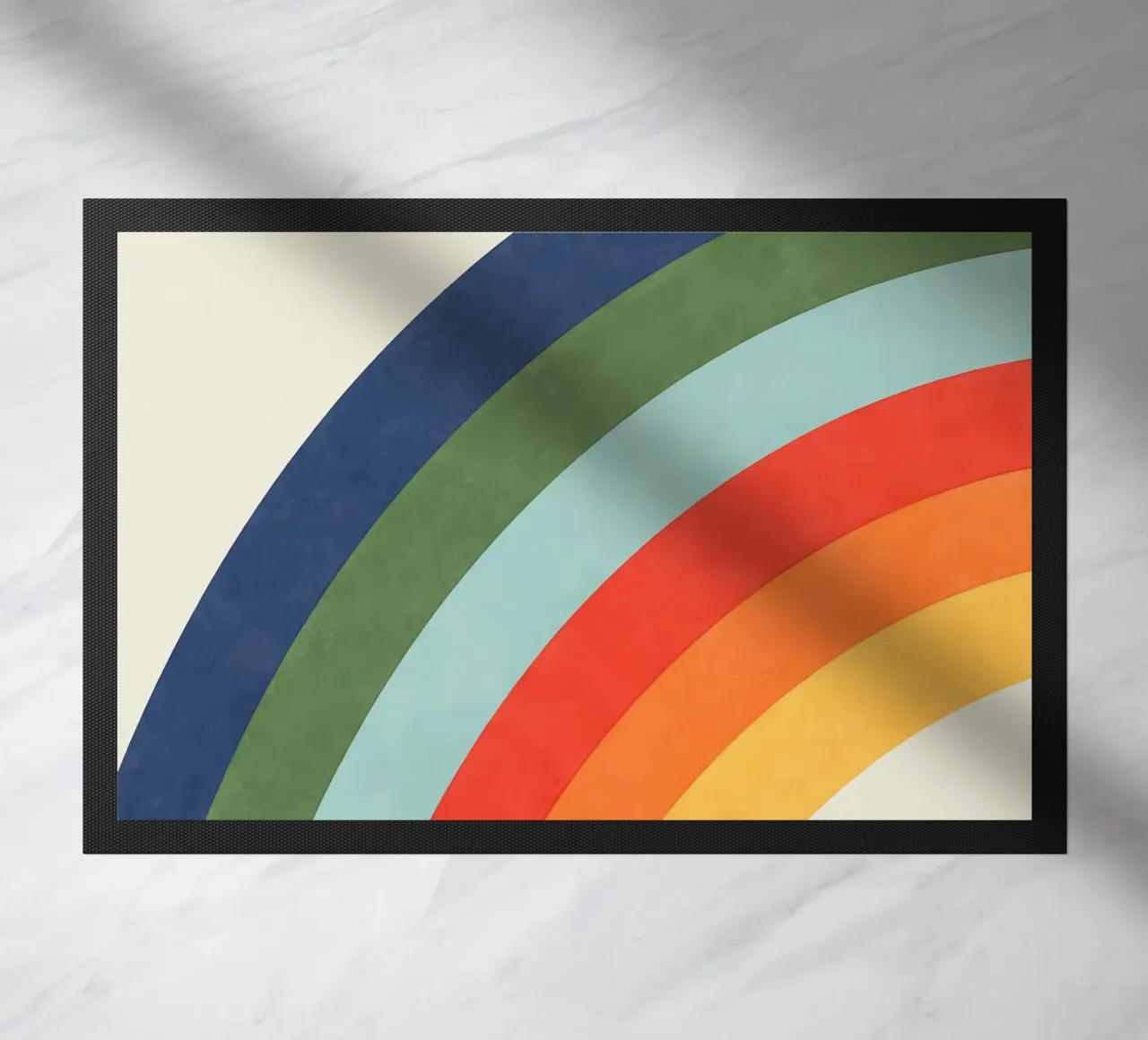 Rainbow doormat by IamHomeDesigns