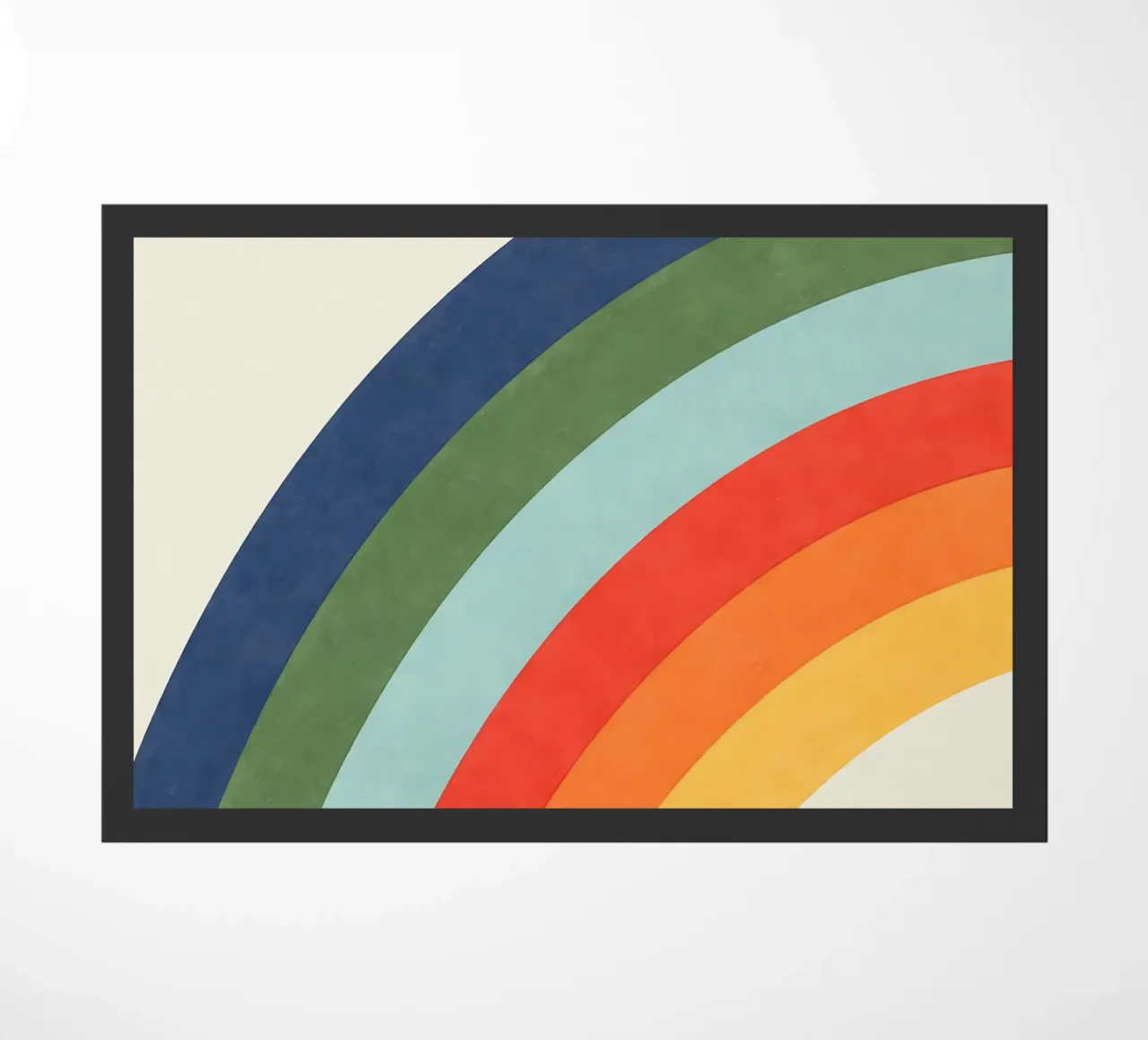Rainbow doormat by IamHomeDesigns