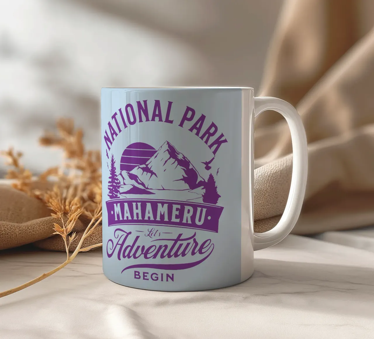 Parco Nazionale Mahameru tazza in ceramica da Gunawan Rb