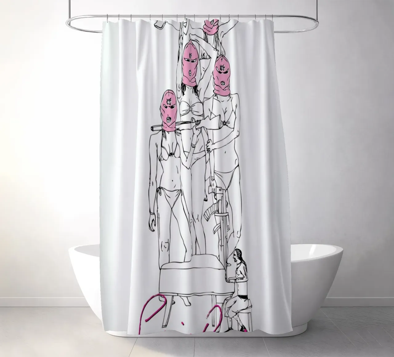 Spring Breakers Duschvorhang von Mary and the Locks