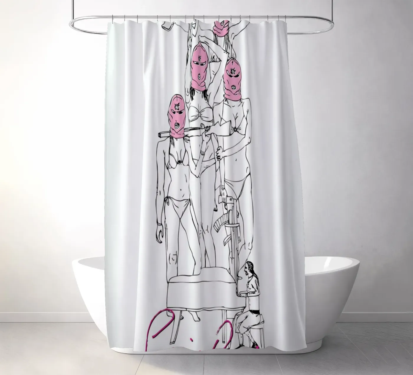 Spring Breakers douchegordijn van Mary and the Locks