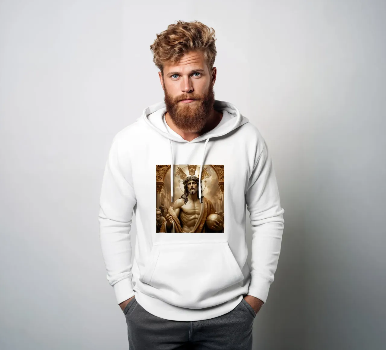 Cristo felpa con cappuccio da ARTVI-SHOP