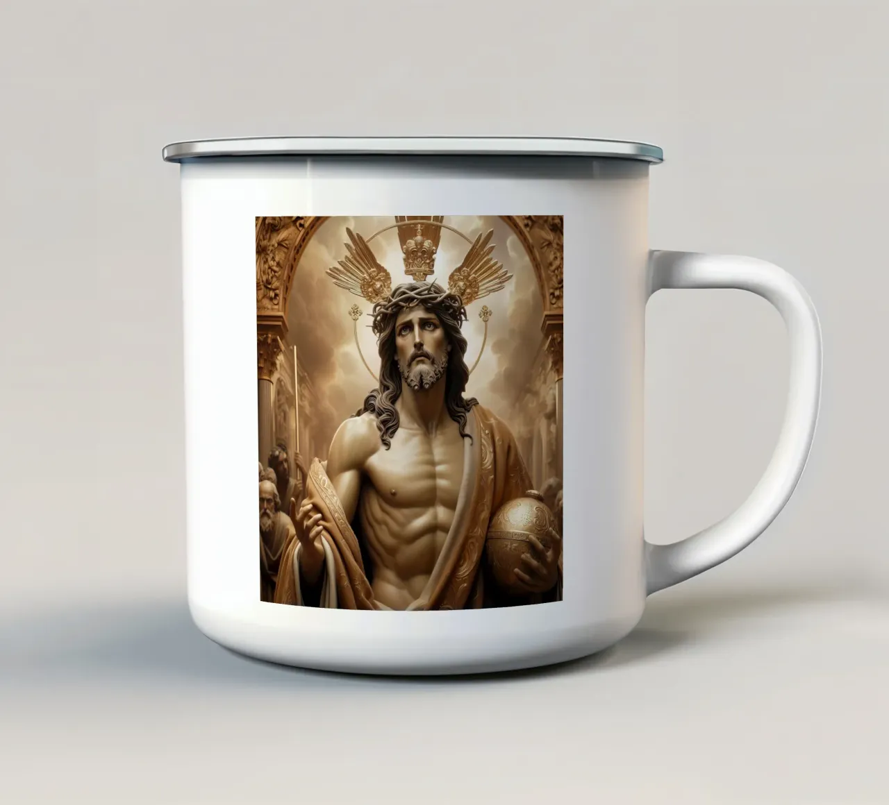 Cristo tazza in smalto da ARTVI-SHOP