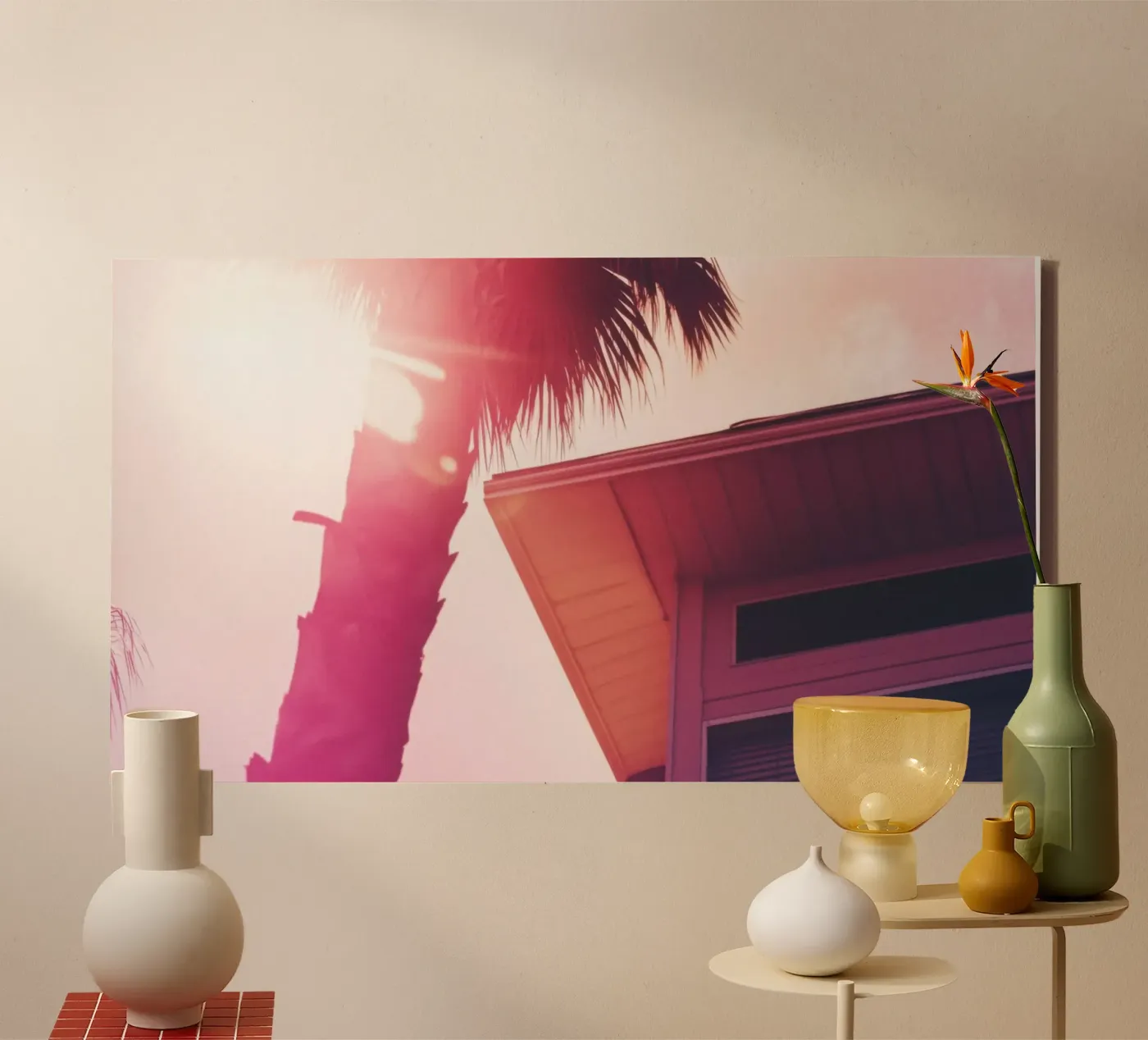 35 canvas van Pink California | Affiches & Posters