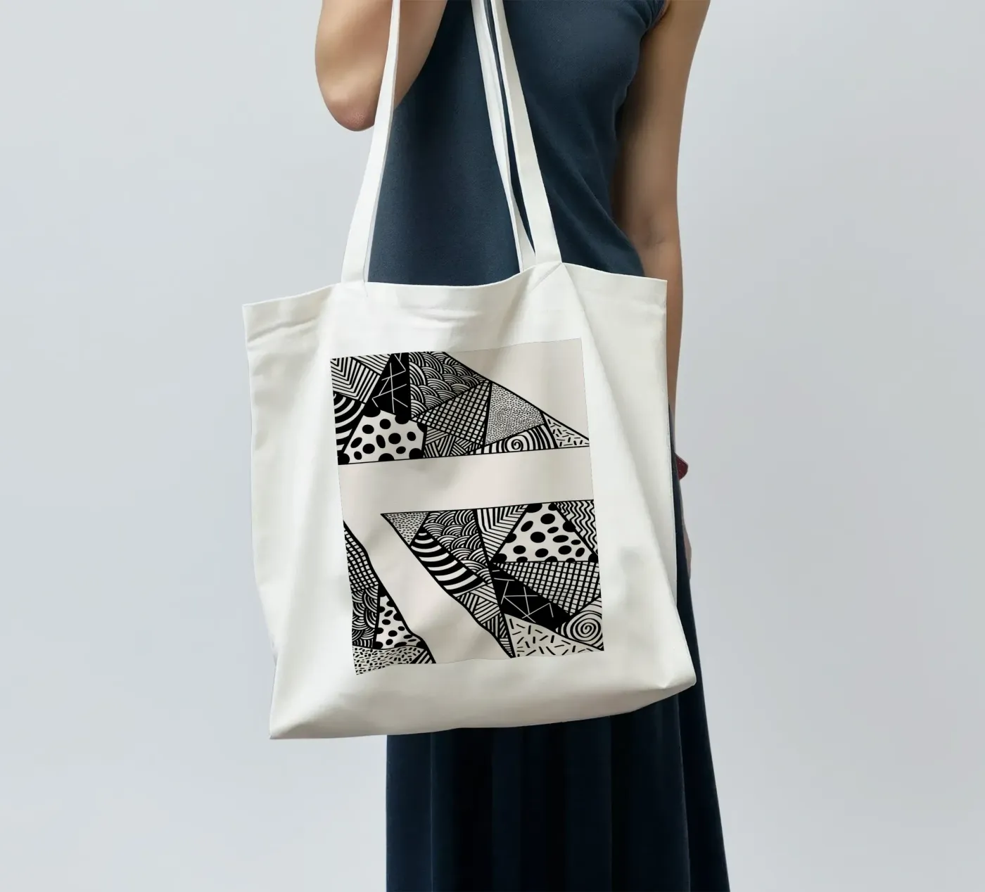 Assembled Patterns tote bag by Marosie