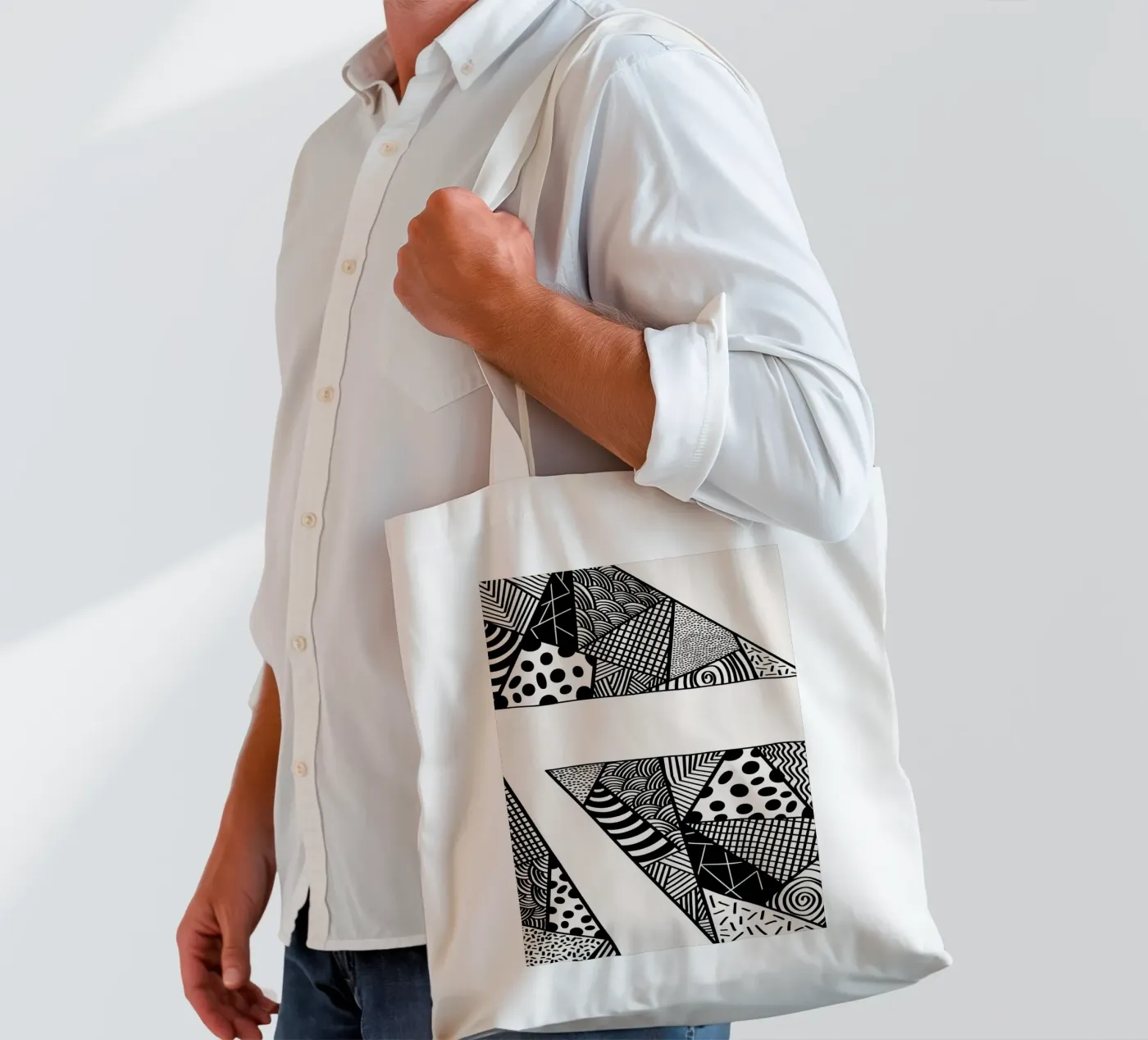 Assembled Patterns tote bag by Marosie