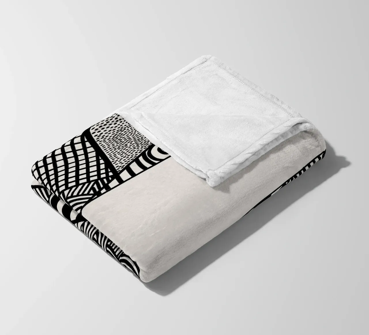 Assembled Patterns fleece blanket by Marosie