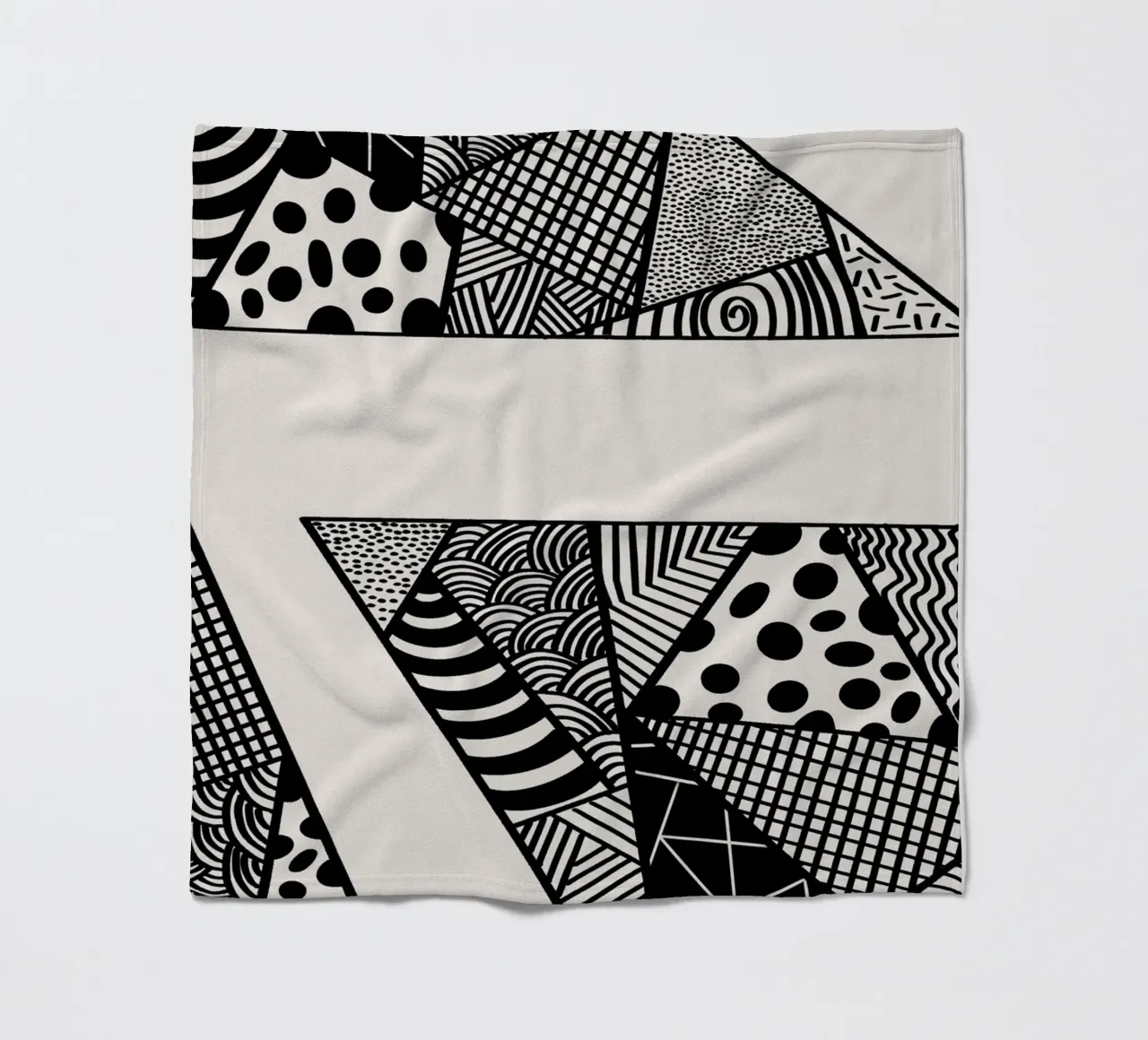 Assembled Patterns fleece blanket by Marosie