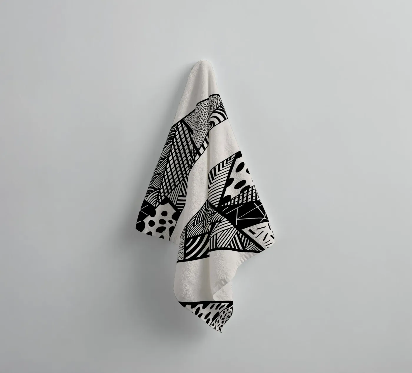 Assembled Patterns towel by Marosie