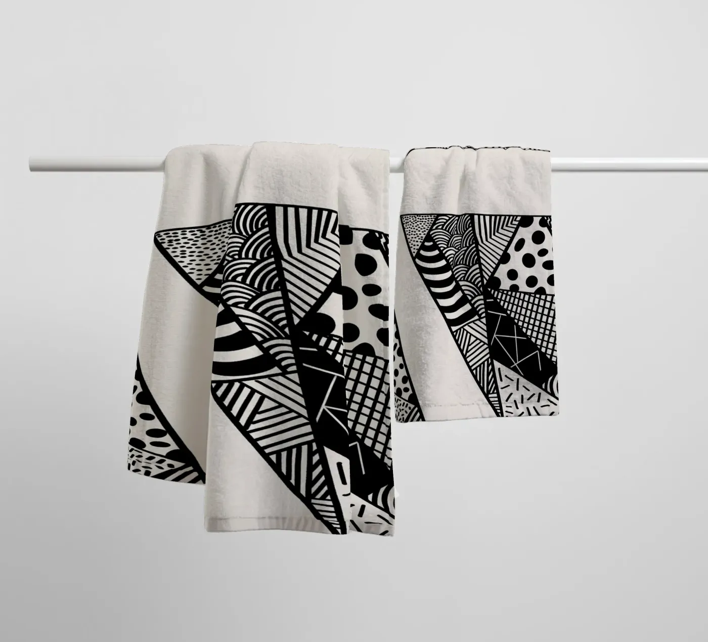 Assembled Patterns towel by Marosie