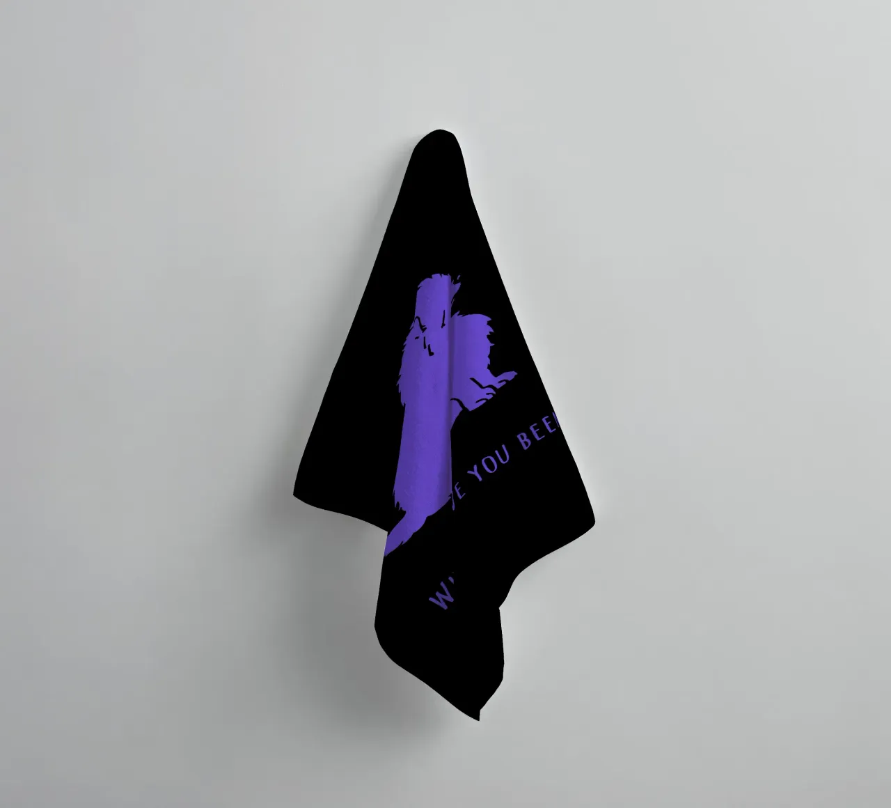 Spitz - Where have you been? towel by Pop dogs