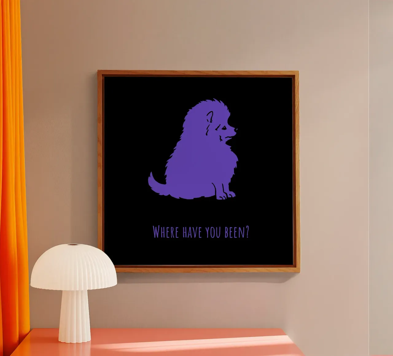 Spitz - Where have you been? acrylic glass by Pop dogs