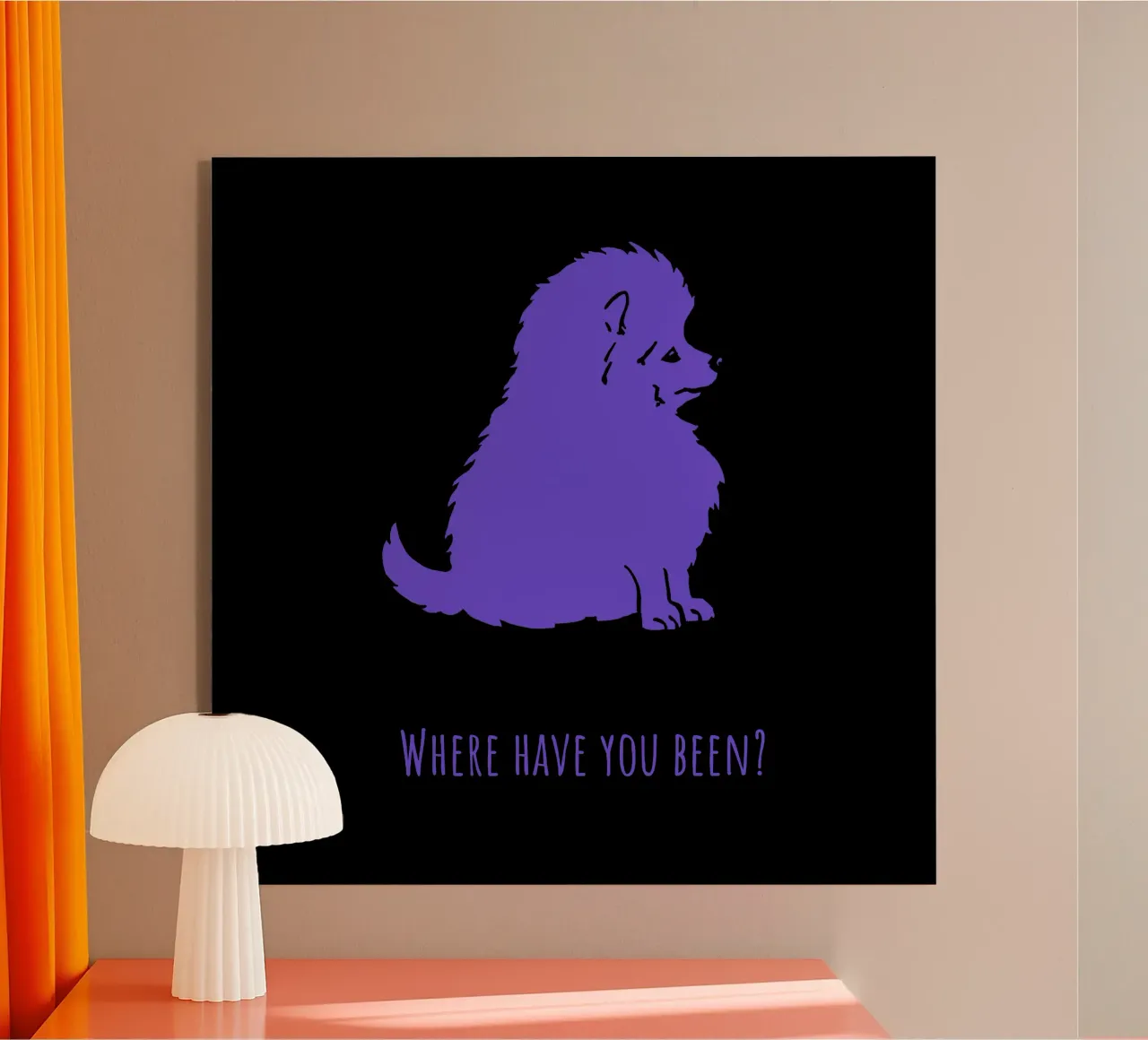 Spitz - Where have you been? acrylic glass by Pop dogs