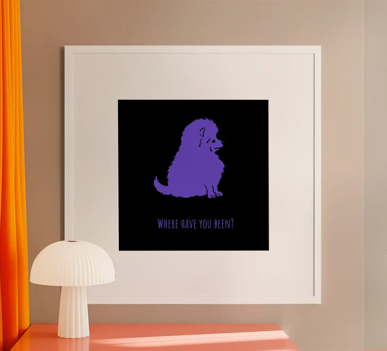 Spitz - Wo bist du gewesen? Poster von Pop dogs