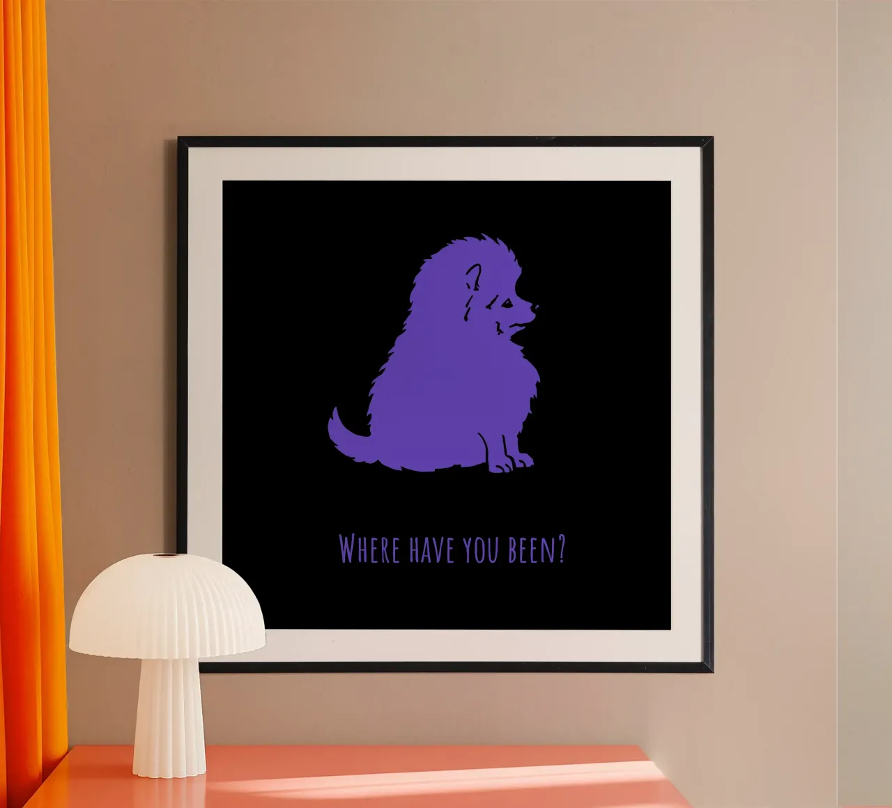 Spitz - Wo bist du gewesen? Poster von Pop dogs